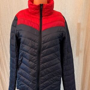 Old Navy Red and Black Puffer Jacket